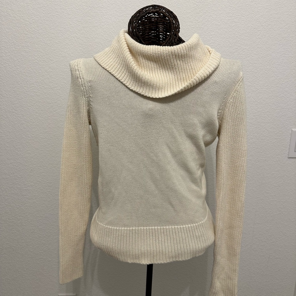 Ralph Lauren Cream Cowl Neck Sweater